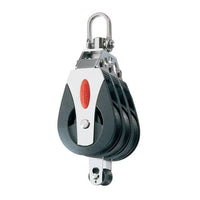 Ronstan 40mm Block 'S40 BB', 3-scheibig, Wirbel + Hundsfott