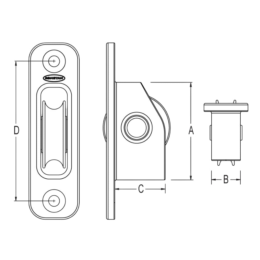 Ronstan Serie 40 Orbit Einlassblock