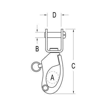 Ronstan Schnappschäkel Adapter (40mm/50mm)
