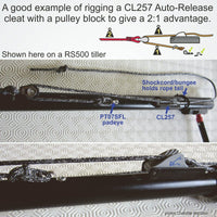 Clamcleat Ruderblattklemme Auto-Release 'CL257'