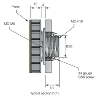 FASTMOUNT Metal Range selbstschneidender Clip 'MC-M5'