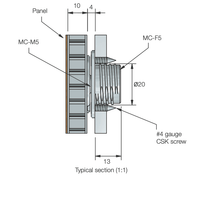 FASTMOUNT Metal Range selbstschneidender Clip 'MC-M5'
