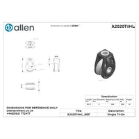 Allen 20mm Hochlastblock 'Tii-On', 1-scheibig