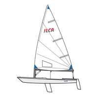ILCA Segeljolle 'ILCA 6', segelfertig mit Composite Mastoberteil