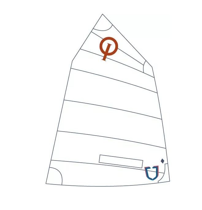JSail Segel 'Blue 3.0' für Optimist