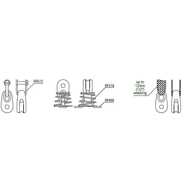 Ronstan 15mm Kite Block (2er Set)
