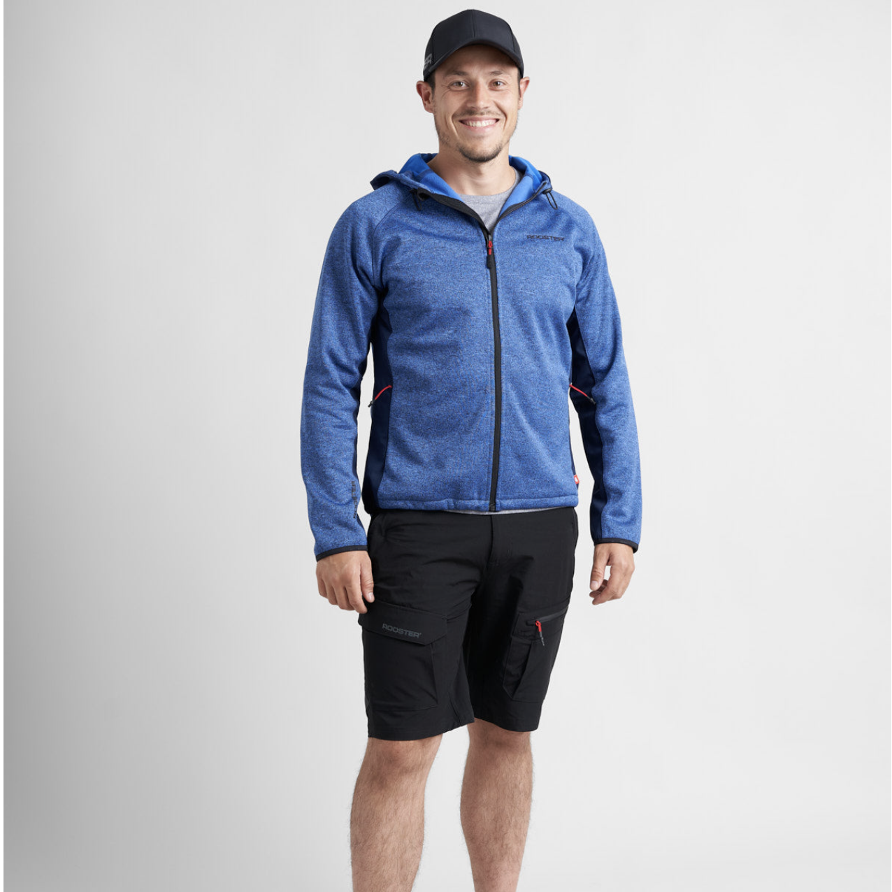 Rooster Sweatjacke 'Hooded Tech Sweater'