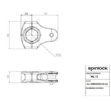 Spinlock Reffleinen Führung (Scheibe)