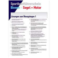 Übungsbogen Sportbootführerschein Binnen
