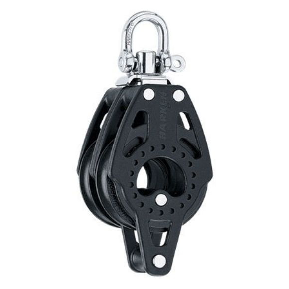 Harken 57mm Carbo Block, 2-scheibig mit Hundsfott