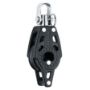 Harken 29mm Carbo Block, 1-scheibig, mit Hundsfott und Wirbel