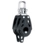 Harken 29mm Carbo Block, 2-scheibig, mit Wirbel und Hundsfott