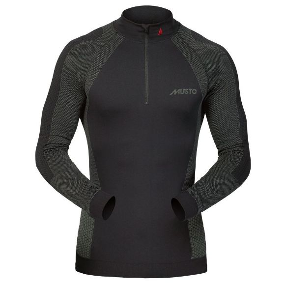 Musto Langarm-Shirt 'Active Base Layer Zip Neck Top'