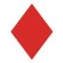 Segelmarkierung 'Roter Rhombus' (Laser/ILCA)
