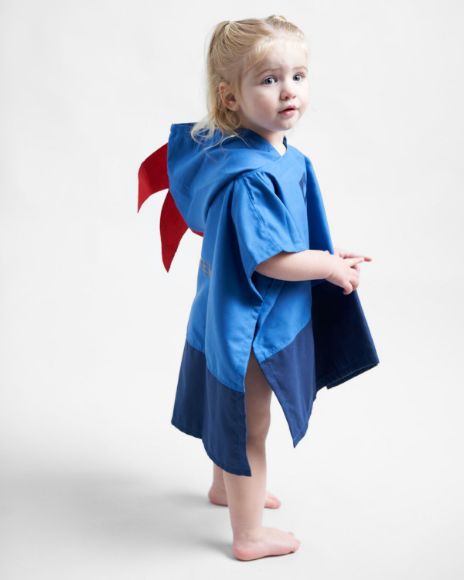 Rooster Kinder Microfaser-Poncho 'Quick Dry'