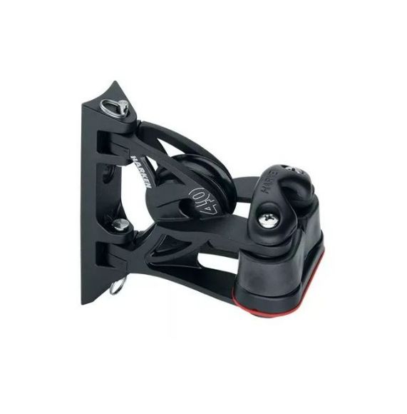 Harken 40mm Carbo Block, 1-scheibig, schwenkbar, mit Carbo-Cam Klemme