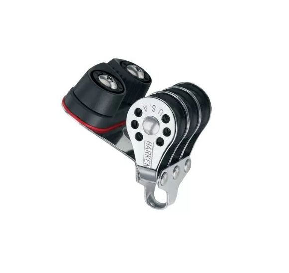 Harken 22mm Micro Block, 3-scheibig, mit Curryklemme