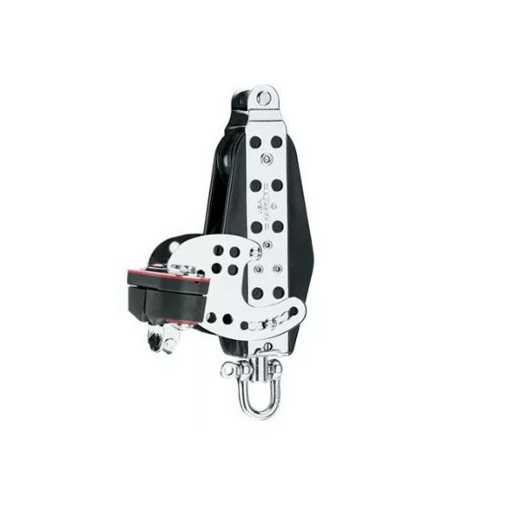 Harken 76mm Midrange Violinblock mit Hundsfott + Klemme