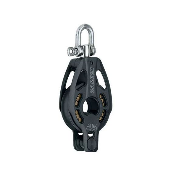 Harken 45mm Black Magic Block, 1-scheibig, Hundsfott