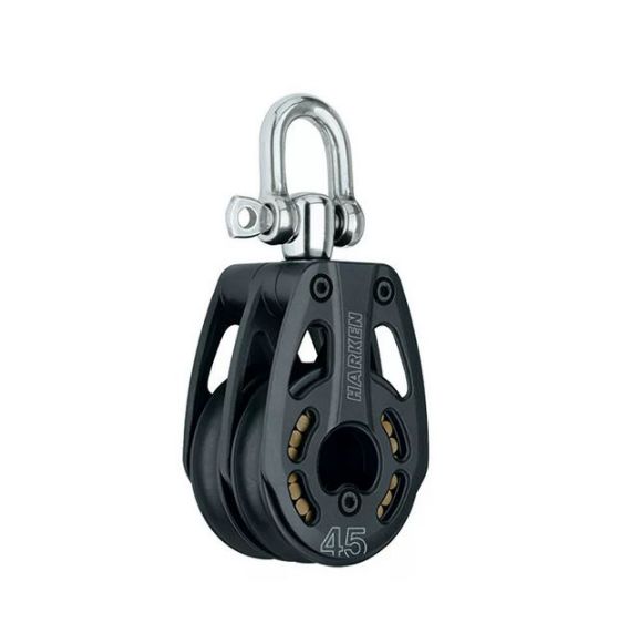 Harken 45mm Black Magic Block, 2-scheibig