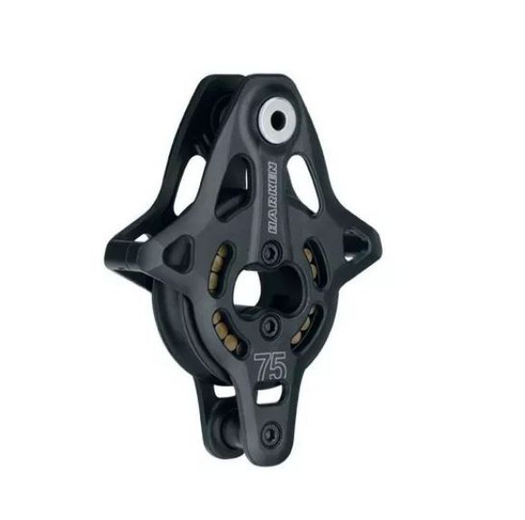 Harken 75mm Black Magic Backstag Block, mit Hundsfott